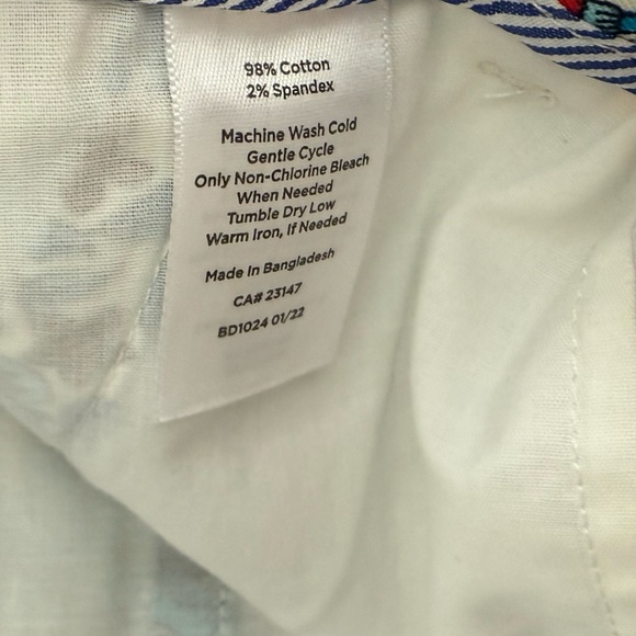 Talbots Relaxed Chino Ankle Length Tropical Safari Pants Women's Size 2 - Picture 5 of 7